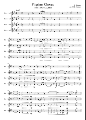 Wagner Tannhäuser Overture (Piano solo) Sheet Music for Piano