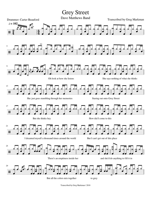 Grey Street - Dave Matthews Band