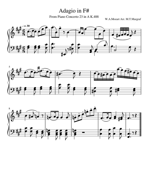 Adagio in F#