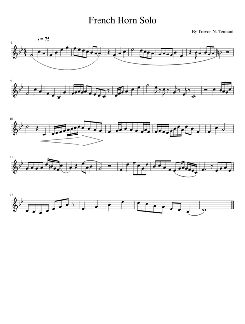 French Horn Solo