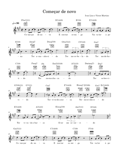 Começar de novo – Ivan Lins e Victor Martins Começar de novo - Ivan Lins e Victor Martins - A