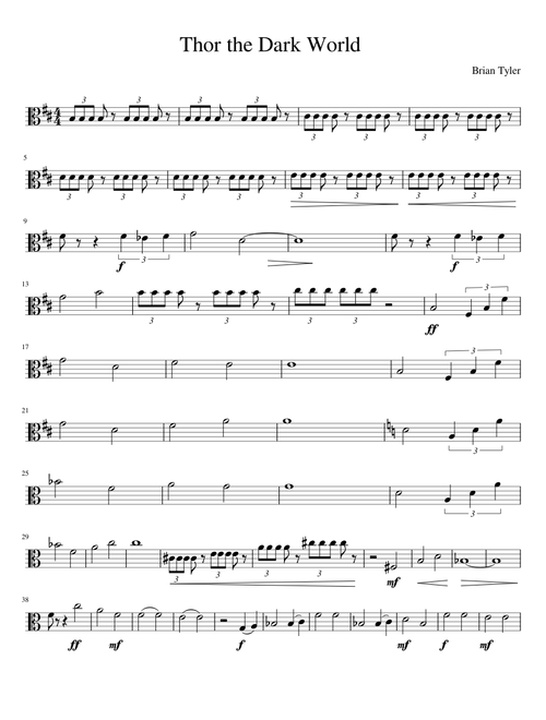 Thor the Dark World Theme