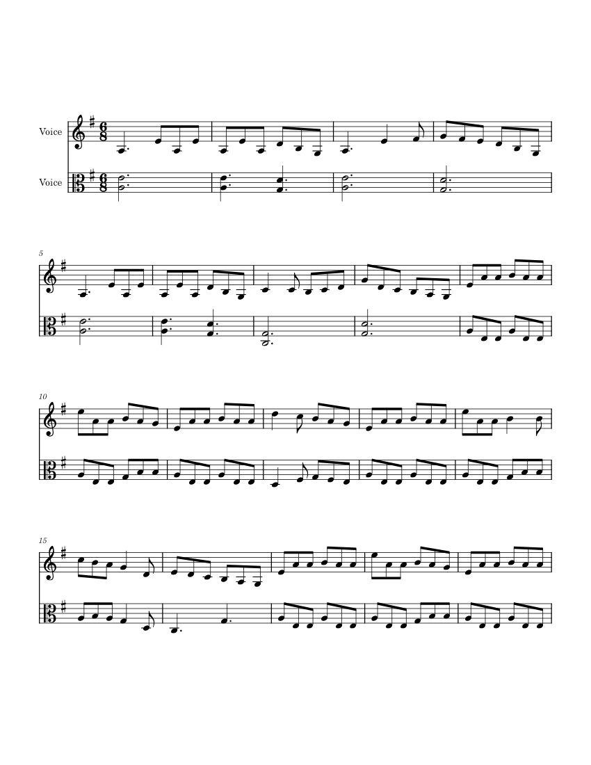 Morrison’s Jig – jig Sheet music for Vocals (String Duet) | Musescore.com