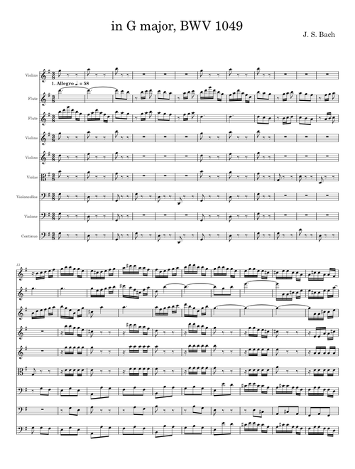 Gavotte in G Major - J S Bach, G F Handel, W A Mozart