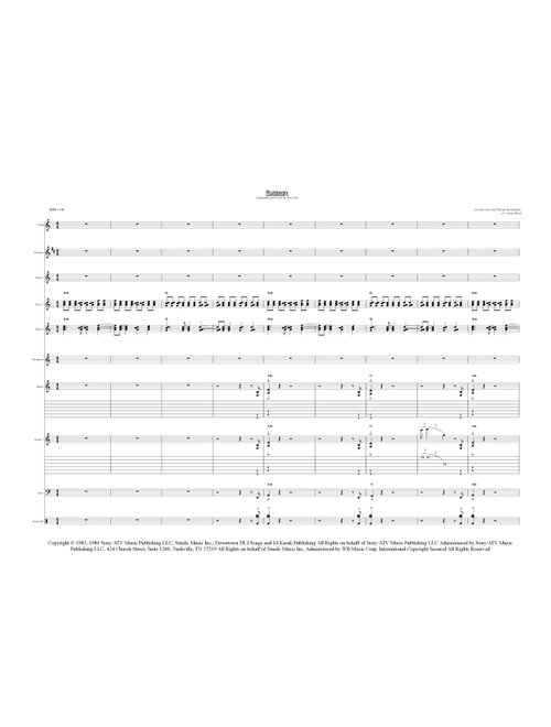 Runaway (Arr. David E. Clark) - Bon Jovi (Large Ensemble)