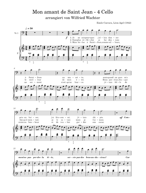 Mon amant de Saint Jean – Émile Carrara