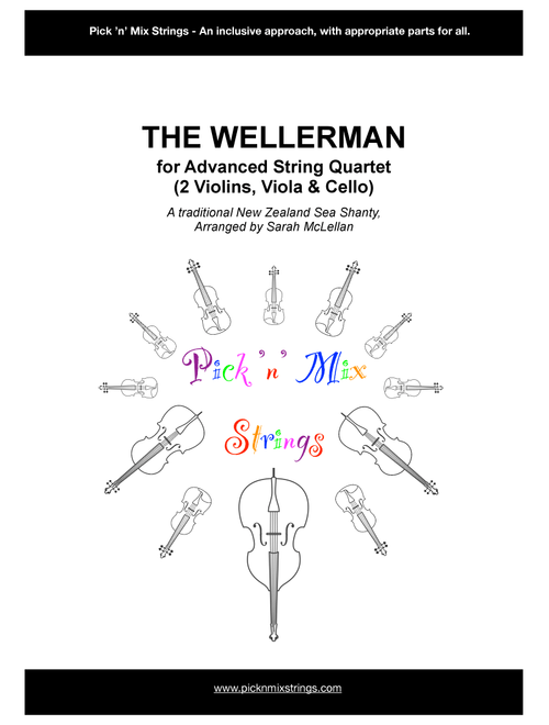 The Wellerman - arranged for Advanced String Quartet (Arr. Sarah McLellan) - Pick 'n' Mix Strings (String Quartet)