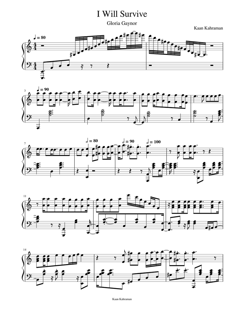 I Will Survive Piano Sheet music for Piano (Solo)