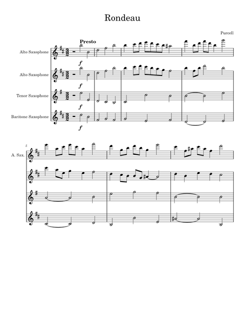 Rondeau from "Abdelazer" – Henry Purcell