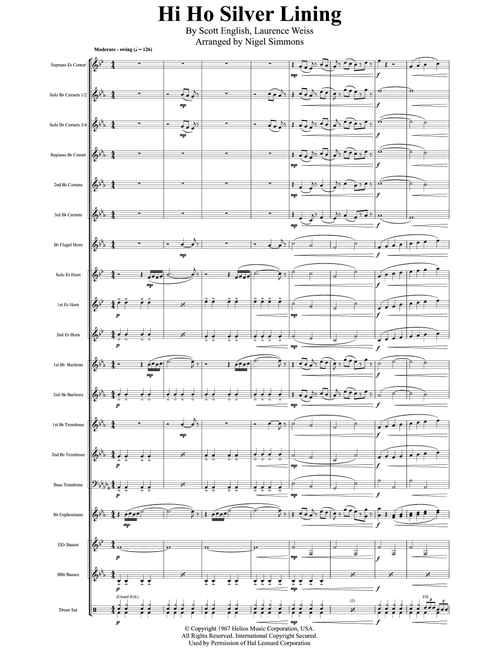 Hi Ho Silver Lining (Arr. Nigel Simmons) - Jeff Beck (Brass Band)