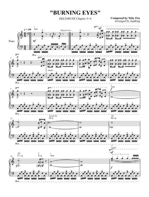 BURNING EYES — Toby Fox (DELTARUNE Chapter 3+4)