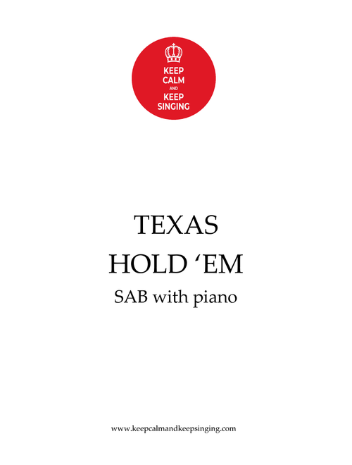 Texas Hold 'em (Arr. Debbie Warren) - Beyoncé (Choral, SAB)