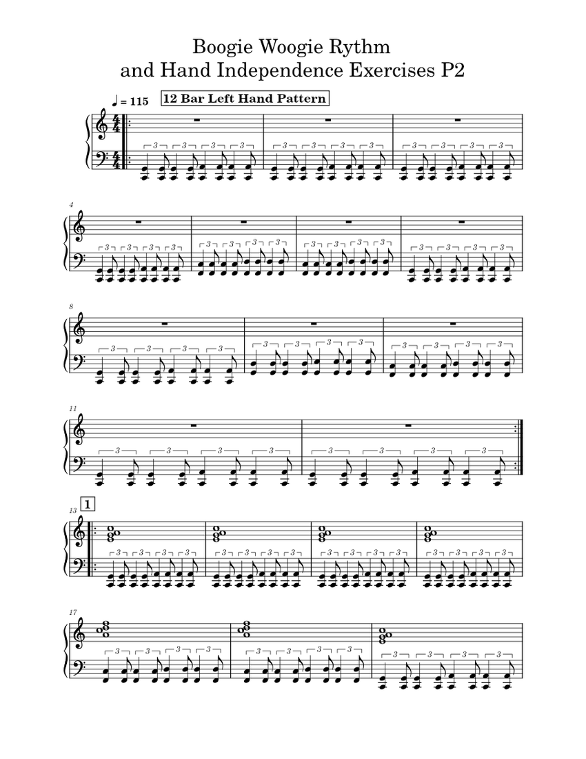 Boogie woogie Misc Traditional Boogie Woogie Rythm and Hand