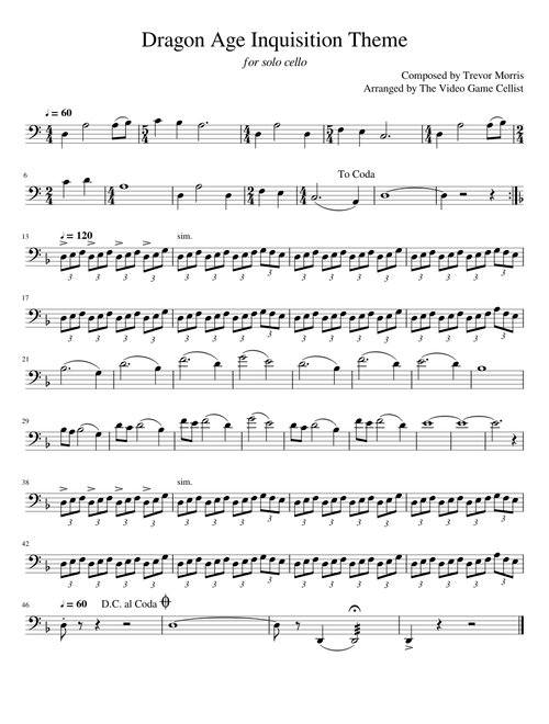 Dragon Age Inquisition Theme