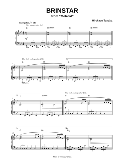 Brinstar [from Metroid] - Hirokazu Tanaka (Piano)