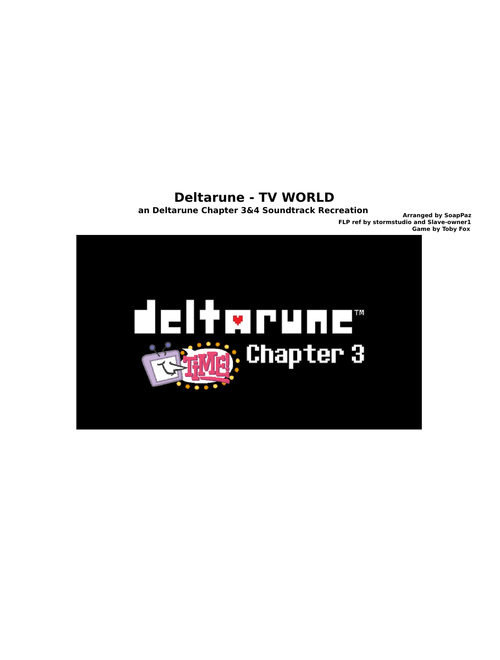 TV WORLD - Toby Fox | Deltarune Chapter 3&4
