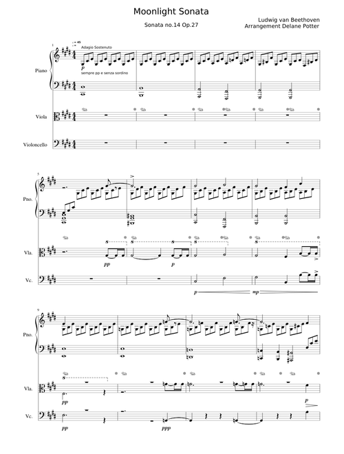 Moonlight Sonata with strings added