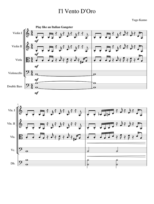 Il vento d'oro - Yugo Kanno