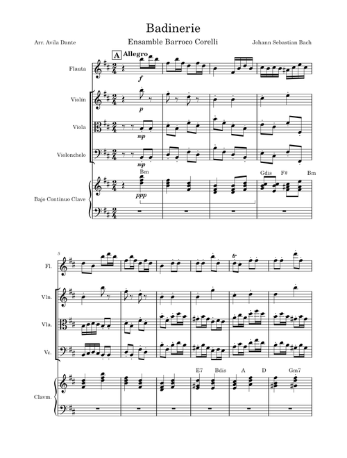 Orchestral Suite No.2 in B minor, BWV 1067, No. 7 Badinerie – Johann Sebastian Bach