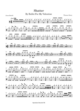 Free Bullet for My Valentine sheet music | Download PDF or print