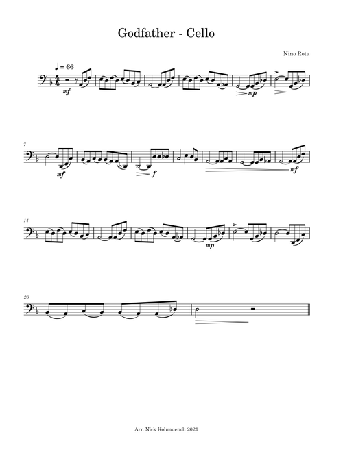 Speak Softly, Love – Nino Rota