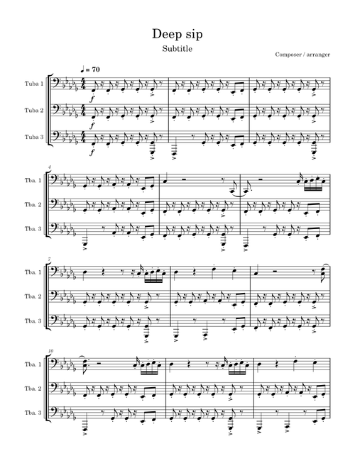 Deep Sip - Tuba Fanfare