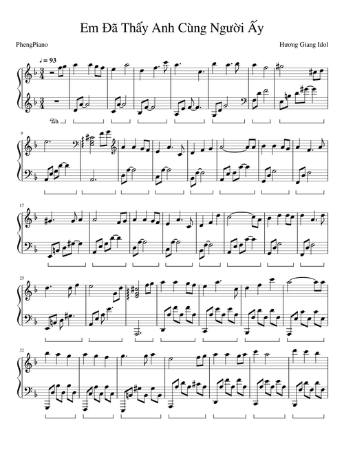 EM ĐÃ THẤY ANH CÙNG NGƯỜI ẤY - HƯƠNG GIANG