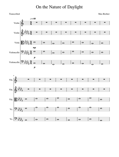 On the Nature of Daylight - Max Richter