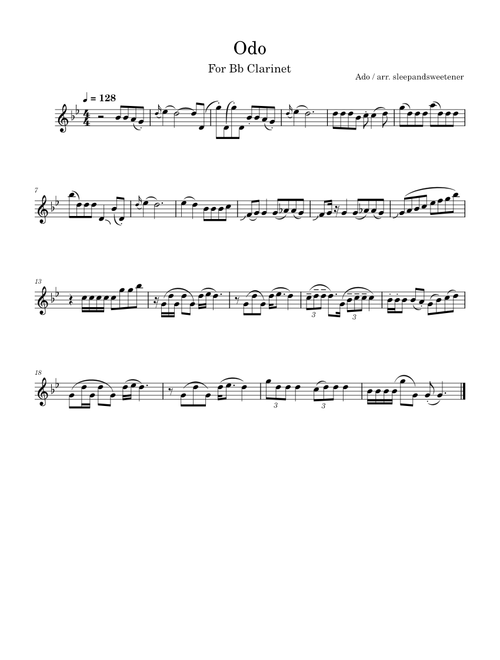 Odo - Bb Clarinet