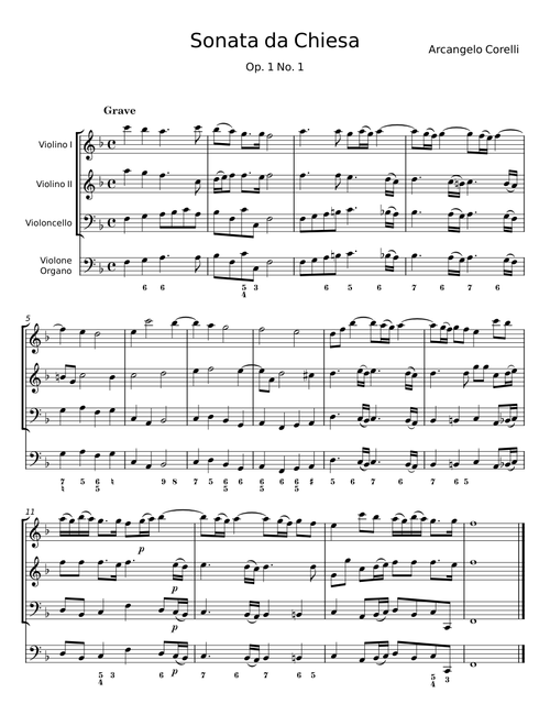 Sonata Da Chiesa op. 3, No. 7 - Arcangelo Corelli