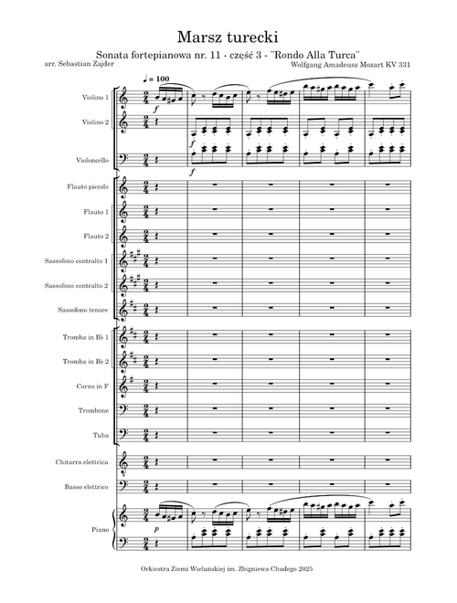 Turkish March (Rondo Alla Turca) – Wolfgang Amadeus Mozart