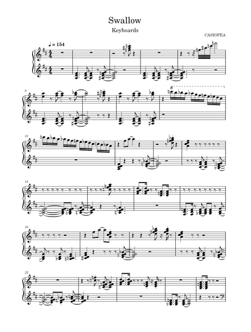 Swallow – Casiopea