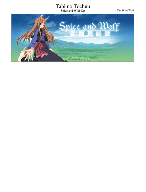 Spice & Wolf - Tabi no Tochuu - Orchestra