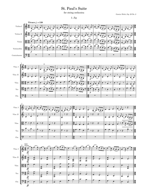 St Paul's Suite - Gustav Holst