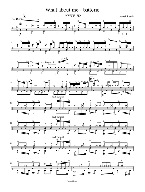 What about me - drums