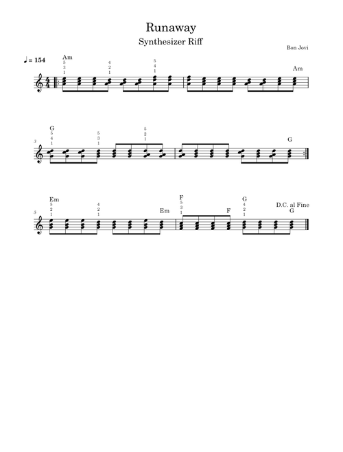 Runaway – Bon Jovi