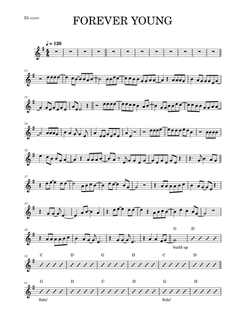 Forever young – Alphaville (ALTO SAX RMX)