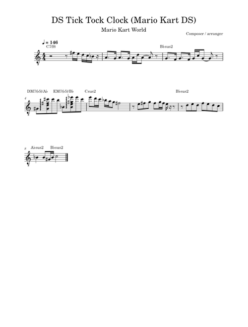 Tick Tock Clock - Mario Kart DS – Shinobu Nagata