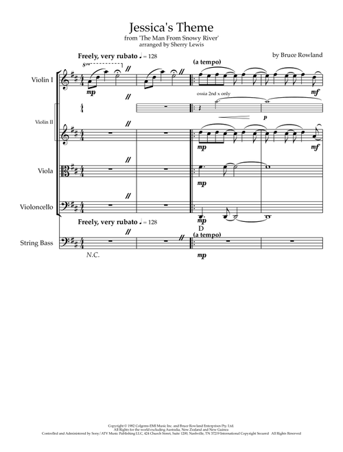 Jessica's Theme (breaking In The Colt) (Arr. Sherry Lewis) - Bruce Rowland (String Ensemble)