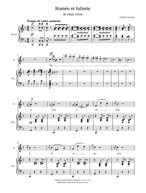 Gounod, Roméo et Juliette : Acte 1-3 - Je veux vivre