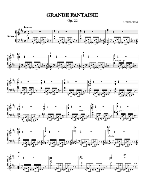 Grande fantaisie, Op.22 – Sigismond Thalberg