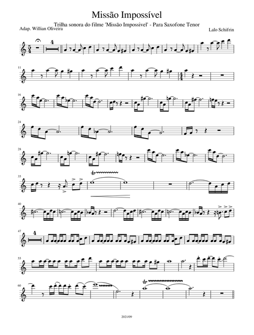 Mission Impossible Theme – Lalo Schifrin Missão Impossível