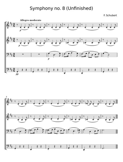 Symphony No.8, D.759 - Franz Schubert