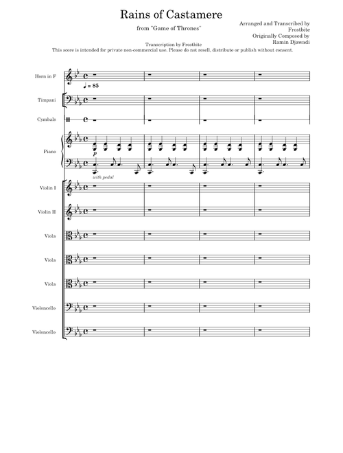 The Rains Of Castamere - Serj Tankian (Orchestra version)