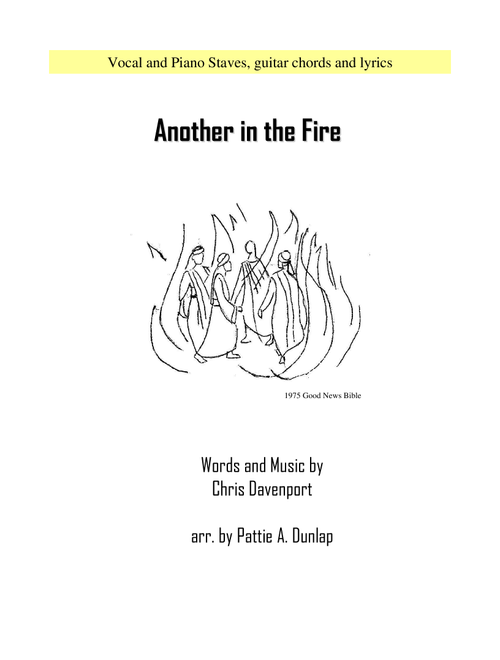 Another In The Fire (Arr. Pattie A. Dunlap) - More Than 5 (Piano Vocal)