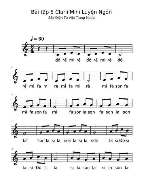 Bài 5 luyện ngón Sáo Điện Tử Việt Trang Music