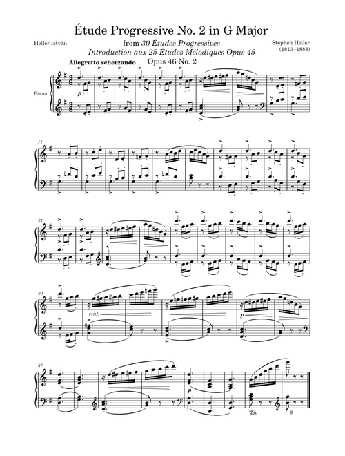 ETUDES Level 3 sheet music by novoseloffiva | Play, print, and