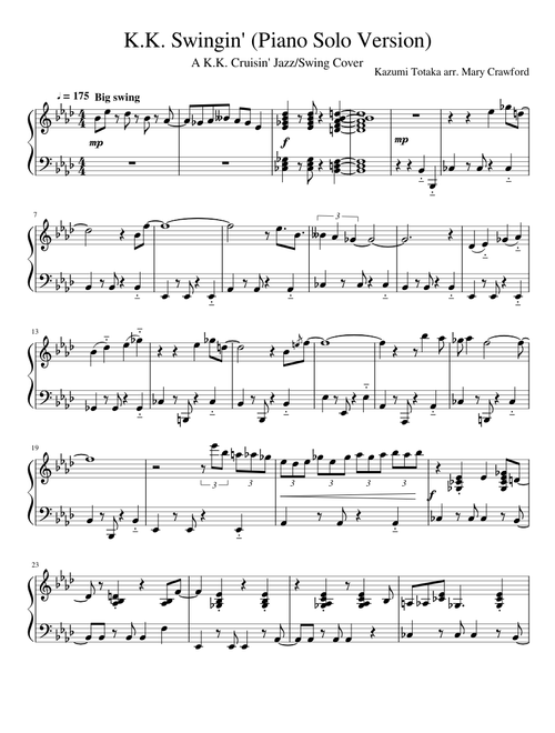 K.K. Swingin' (Piano Solo Version)
