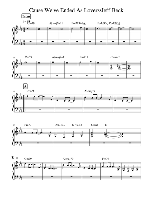 Cause We've Ended As Lovers/Jeff Beck