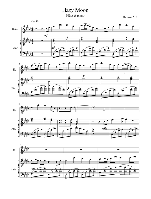 Hazy Moon (Flute et Piano)